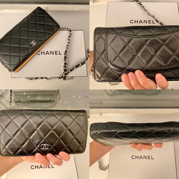 ❤️SOLD❤️ Auth CHANEL CC Bifold Lambskin WOC - Picture 11 of 13